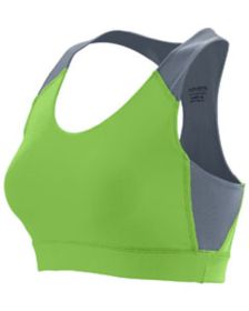Ladies' All Sport Sports Bra - ROYAL/ WHITE - 2XL (Color: LIME/ GRAPHITE, size: XL)