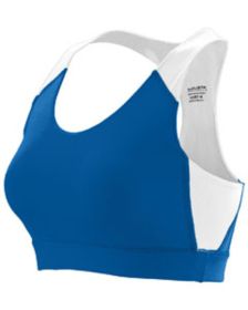 Ladies' All Sport Sports Bra - ROYAL/ WHITE - 2XL (Color: ROYAL/ WHITE, size: S)