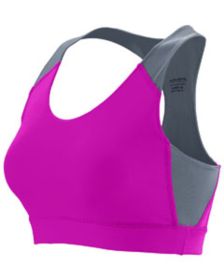 Ladies' All Sport Sports Bra - ROYAL/ WHITE - 2XL (Color: POWR PINK/ GRAPH, size: S)