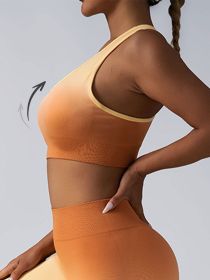 High Impact Sports Bras For Women,Racerback Running Bra Workout Crop Tank Tops Longline Sports Bra Push Up (Color: Black, size: S)