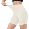 Women's High Waist Biker Shorts Tummy Control Pants Athletic Leggings Spandex Booty Shorts with 6.3In Inseam No Front Seam for Workout Yoga Running Vo