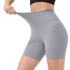 Women's High Waist Biker Shorts Tummy Control Pants Athletic Leggings Spandex Booty Shorts with 6.3In Inseam No Front Seam for Workout Yoga Running Vo
