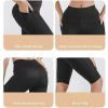 Women's High-Waisted Peach Lift Sharkskin Biker Shorts â€“ Lightweight 5-Inch Yoga & Workout Compression Shorts'