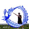 Blue Dragon Poi Gift for Kids & Adults, Celadon Blue Dragon Ribbon streamer Gift for Outdoor Activities & Fitness or Stage Show