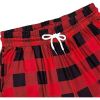 Women's Buffalo Plaid Pajama Pants Stretch Lounge Bottoms with Drawstring and Pockets