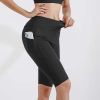 Women's High-Waisted Peach Lift Sharkskin Biker Shorts â€“ Lightweight 5-Inch Yoga & Workout Compression Shorts'