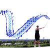 Blue Dragon Poi Gift for Kids & Adults, Celadon Blue Dragon Ribbon streamer Gift for Outdoor Activities & Fitness or Stage Show