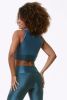 BLUE MAGIC CROPPED SPORTS BRA