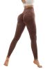 2 Pack Women's Seamless Washed Wide Waistband Sports Leggings, Women's High Waist Yoga Leggings