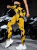 Tie Dye Workout Seamless Leggings For Women High Waist Gym Leggings Yoga Pants, Seamless Leggings For Women High Waist Yoga Pants
