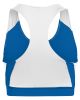 Ladies' All Sport Sports Bra - ROYAL/ WHITE - 2XL